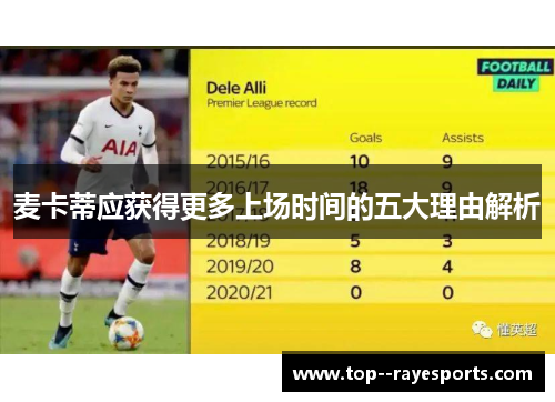 麦卡蒂应获得更多上场时间的五大理由解析